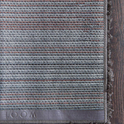 Unique Loom Solo Solid Shag Collection Area Rug- Modern Plush Rug Lush & Soft (4' 0 x 6' 0 Rectangular, Graphite Gray)