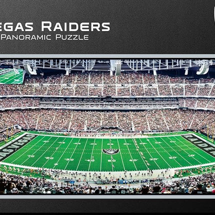 MasterPieces 1000 Piece Sports Jigsaw Puzzle - NFL Las Vegas Raiders Center View Panoramic - 13"x39"