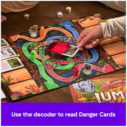 Spin Master Games, Jumanji 30th Anniversary Edition, The Classic Thrilling Adventure Family Board Game Based on the Action-Comedy Movie, Updated Jungle Challenges, 2-4 Players, for Ages 6 & Up