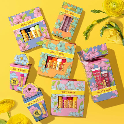 Burt's Bees Gift Set, Watermelon Hand Cream, Lip Balm & Squeezy Tinted Lip Balm, You're One In A Melon Limited Edition