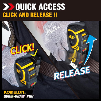 Komelon Quick Draw Pro - Tape Measure Holster/Holder