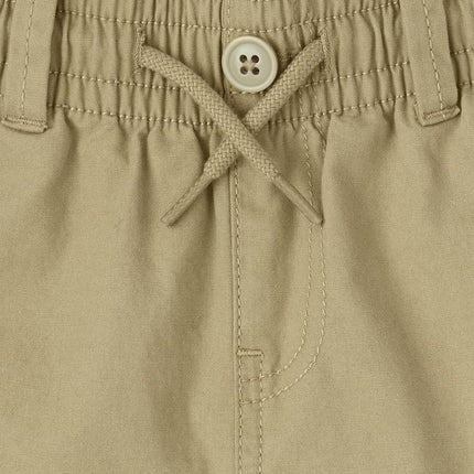 The Children's Place Boys' Uniform Pull On Slim Cargo Pants, Flax, 7