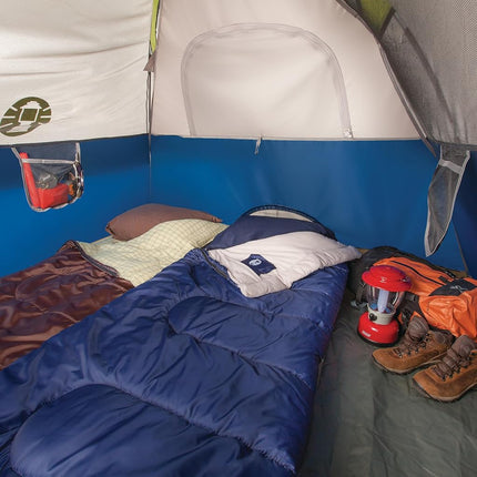 Tienda de campaña Coleman Sundome para 4 personas con doble techo, tienda impermeable que se monta en 10 minutos