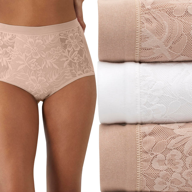 Bali Women's Breathe Underwear, High-Rise Briefs, 