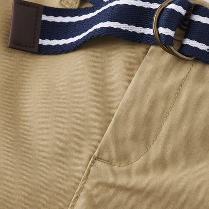 Gymboree Boys' and Toddler Belted Chino Pants, Tan, 2T
