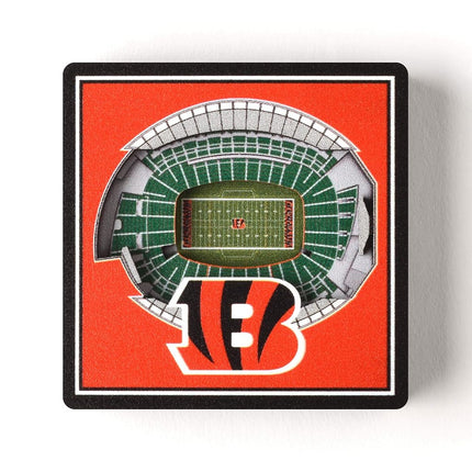 YouTheFan NFL Cincinnati Bengals 3D StadiumView Magnets - Paul Brown Stadium