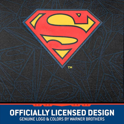 BDK Superman Car Seat Covers for Front Seats with Matching Seat Belt Pads – Officially Licensed Warner Brothers Superhero Auto Accessories Bundle, Made for Car Truck Van and SUV