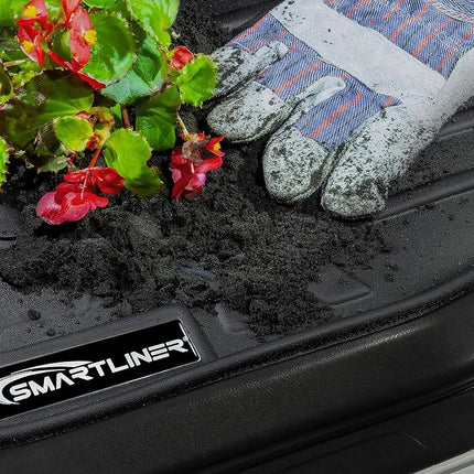 SMARTLINER Alfombrilla de piso para maletero de carga, ajuste personalizado para todo tipo de clima, color negro, para Nissan Murano 2015-2018