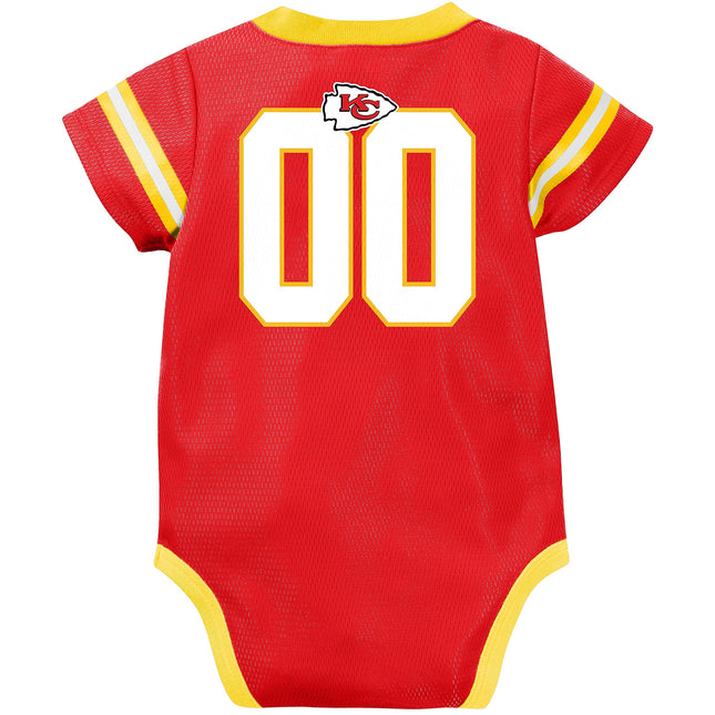Traje de una pieza tipo camiseta de fútbol americano de Gerber unisex para bebé, color de equipo, 3 a 6 meses