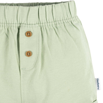 Gerber Baby 3-Pack Knit Shorts, Multicolor, Multicolor, 3 Months