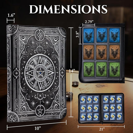 Star Mage Trading Card Binder for MTG and TCG - 432 Side-Loading Pockets