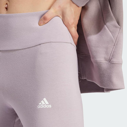 Adidas Womens Essentials High-Waisted Logo Leggings, Preloved Fig, X-Small