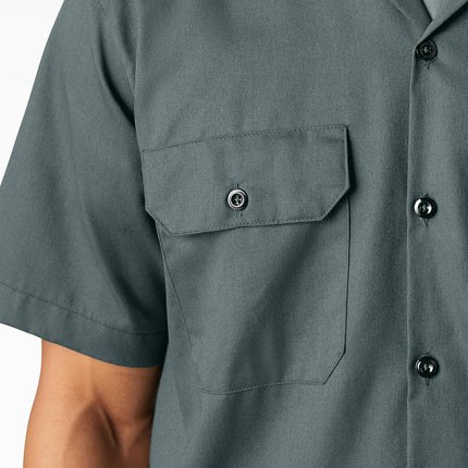 Dickies Men's Short Sleeve Work Shirt, Lincoln Green, S
