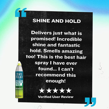 Bed Head Remix Master Piece Extra Strong Hold Hairspray by TIGI for Unisex - 10.3 oz Hair Spray
