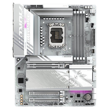 GIGABYTE B860 AORUS Elite WIFI7 ICE Motherboard - Intel Core Ultra Series CPUs, 14+1+2+1 Phases VRM, up to 9200MHz DDR5, 1xPCIe 5.0 + 2xPCIe 4.0 M.2, 2.5GbE LAN, WiFi 7, USB 4
