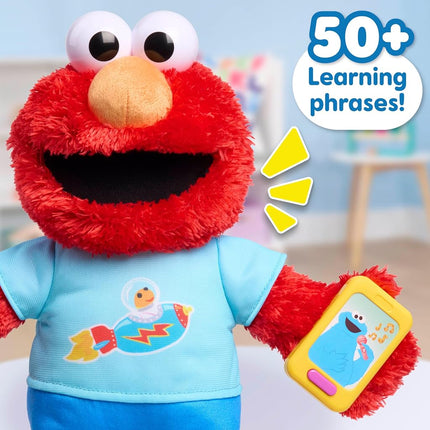 Just Play Peluche éducative Elmo, jouet pour enfant à partir de 18 mois