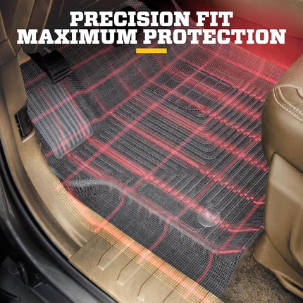 Tapis de sol Husky Liners 2ème rangée compatible avec les pick-up Tacoma Access Cab 12-18