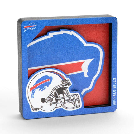 YouTheFan NFL Buffalo Bills 3D Logo Series Magnets