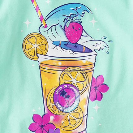 The Children's Place Boys' Gamer Short Sleeve Graphic T-Shirts,multipacks, Pineapple/Drink/Vacay/Aloha, Medium