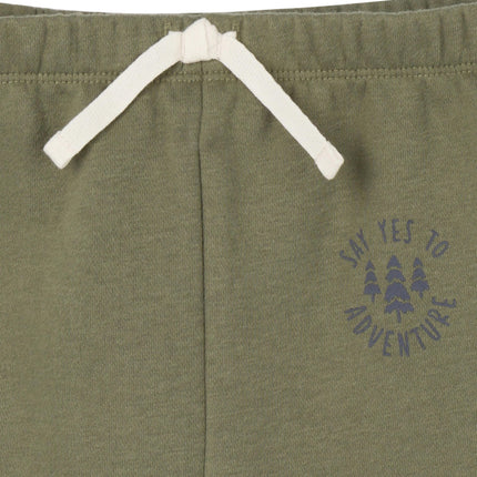 Gerber Baby Boys Toddler 2-Piece Fleece Sweatshirt and Jogger Set, Olive, 3T, Olive, 3T