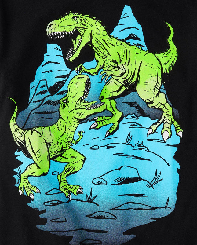 The Children's Place Boys' Short Sleeve Graphic T-Shirt 2-Pack, Triceratop/Dino Galaxy 2-Pack, XX-Large