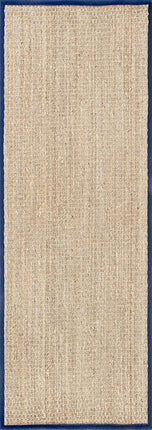 nuLOOM Elijah Farmhouse Seagrass Runner Rug, 2' 6" x 8', Navy
