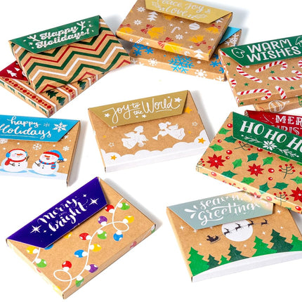 JOYIN 12PCS Gift Card Boxes Holder for Christmas, 