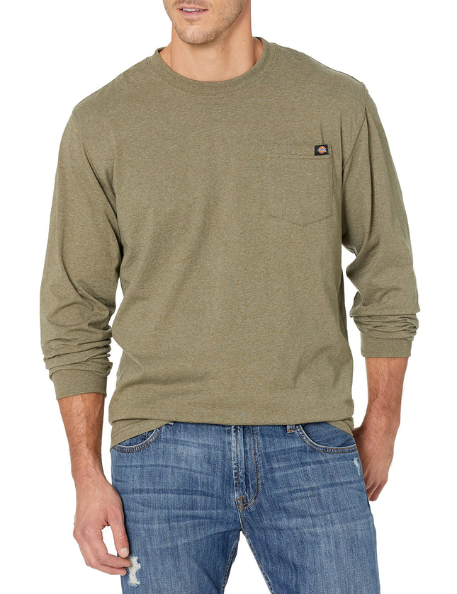 Dickies Mens Long Sleeve Heavyweight Crew Neck Wor
