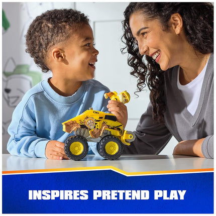 Paw Patrol: Rescue Wheels Rubble’s Bulldozer, Toy Truck with Vehicle Transformation and Collectible Action Figure, Kids’ Toys for Boys & Girls Ages 3+