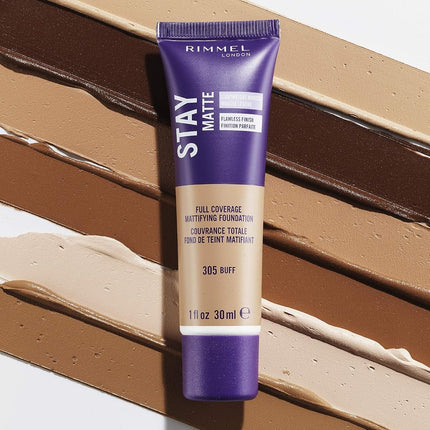 Stay Matte Lightweight Foundation - 504 Deep Mocha by Rimmel London for Women - 1 oz Foundation