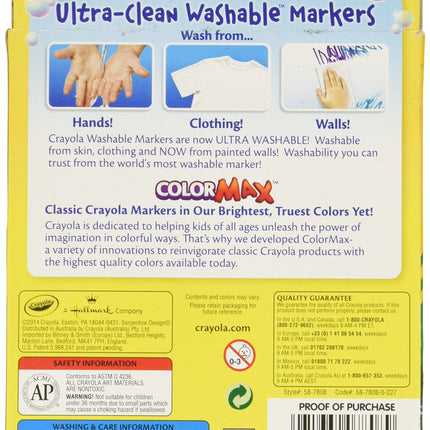 Rotuladores Lavables de Punta Ancha Crayola - Paquete de 5