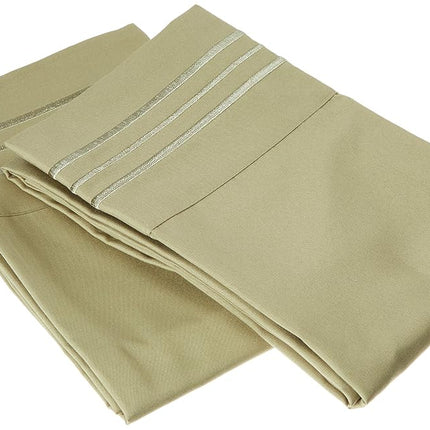 Elegant Comfort 1500 Thread Count Wrinkle & Fade Resistant Egyptian Quality Ultra Soft Luxurious 2-Piece Pillowcases, King Size, Green