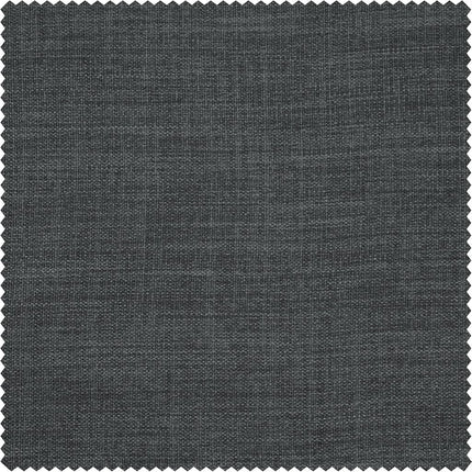 HPD Half Price Drapes Faux Linen Room Darkening Curtains - 84 Inches Long Luxury Linen Curtains for Bedroom & Living Room (1 Panel), 50W X 84L, Dark Gravel