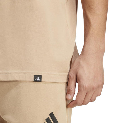 adidas Men's Camouflage Graphic T-Shirt, Warm Sandstone/Logo, Large Tall