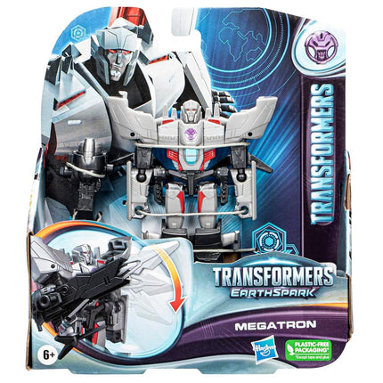 Transformers Toys EarthSpark Warrior Class Megatron, 5” Action Figure, Robot Toys for Kids Ages 6 and Up