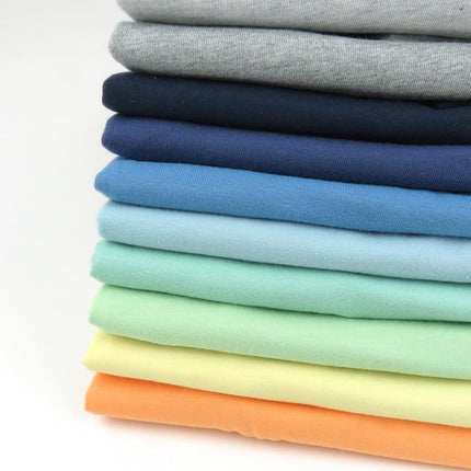 HonestBaby Unisex Baby Multipack Long Sleeve T-Shirts Tee 100% Organic Cotton, Rainbow Blues, 5T