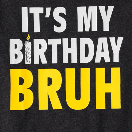 The Children's Place Boys' Assorted Everday Short Sleeve Graphic T-Shirts,multipacks, Bday Bruh/Me Sus Never 2-Pack, X-Small