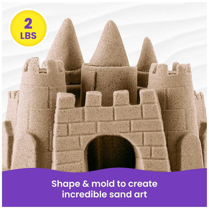 Kinetic Sand 2lb Brown, Moldable Play Sand Sensory Toys, Ages 3+