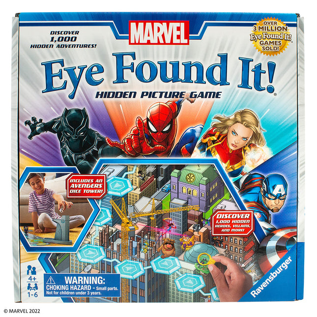 Ravensburger Marvel ¡Ojo, lo encontré! Juego de mesa para niños y niñas de 4 años en adelante - Un divertido juego familiar
