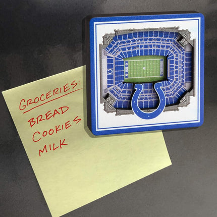 YouTheFan NFL Indianapolis Colts 3D StadiumView Magnets - Lucas Oil Stadium