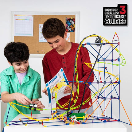 Basic Fun K'NEX, STEAM Education Roller Coaster Building Set, Educational Toys for Kids, 546 Piece STEM Learning Kit, Engineering Construction for Kids Aged 8+,(Packaging may vary)