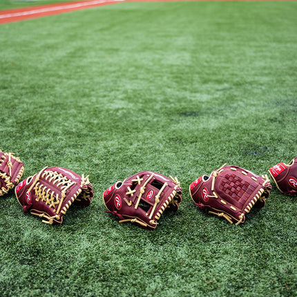 Rawlings Sandlot Series Leather Basket Web Baseball Glove, 12", Right Hand Throw