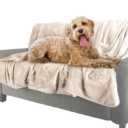 PETMAKER Dog Blanket - 80x100in Reversible Sherpa 
