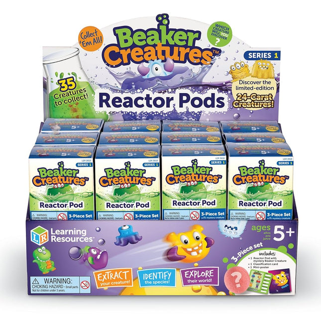 Learning Resources LER3818 Beaker Creatures Set of 24 Single POD