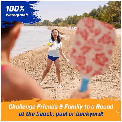 Swimways Hydro Paddle & Pickleball Set, Pickleball Paddles and Balls for Pool, Lake and Beach Games, Outdoor Toys for Kids and Adults Aged 5 & Up