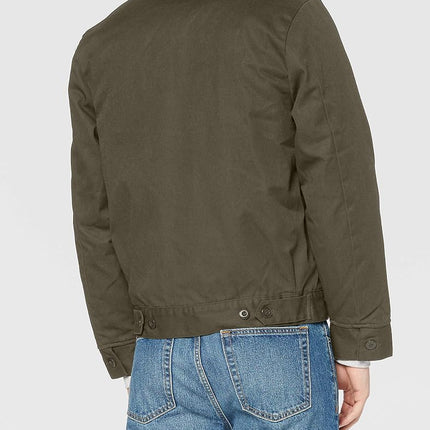 Dickies Men's Insulated Eisenhower Front-Zip Jacket, Moss, L