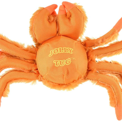 Jolly Pets Jolly Tug-a-Mal Crab Tug/Squeak Toy, Medium, Crab (JTA63)