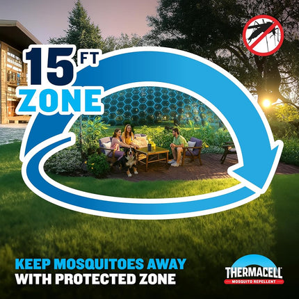 Thermacell Mosquito Repellent Refills, 36 Hrs Protection; Compatible with Any Fuel-Powered Repeller; Highly Effective, Long Lasting, No Spray or Mess; 15 Foot Zone of Mosquito Protection