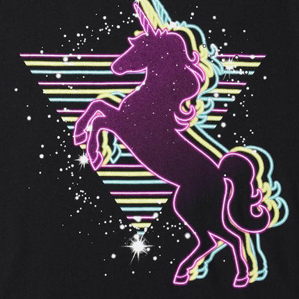 The Children's Place Girls' Short Sleeve Graphic T-Shirt 2-Pack, Dream Unicorn/Galaxy Unicorn, Medium