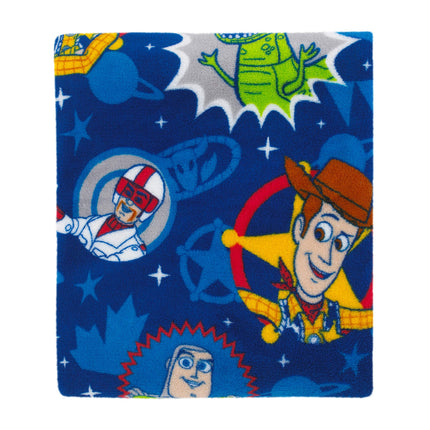 Disney Toy Story 4 - Manta súper suave para bebé en azul, verde, amarillo y rojo, azul, verde, amarillo, rojo